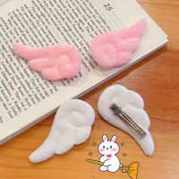 เด็กผู้หญิง Angel Wing Plush Hairpin กิ๊บติดผมอุปกรณ์เสริม Barrettes Hairpin Headdress เครื่องประดับผม