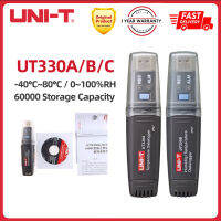 UNI-T USB Datalogger UT330A UT330B UT330C,เครื่องบันทึกข้อมูลอุณหภูมิความชื้นความจุขนาดใหญ่60000ช่องเสียบ USB ถ่ายโอนข้อมูลอัตโนมัติ