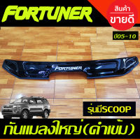 กันแมลงใหญ่ สีดำเข้ม TOYOTA FORTUNER 2005 2006 2007 2008 2009 2010 (รุ่นมีSCOOP)