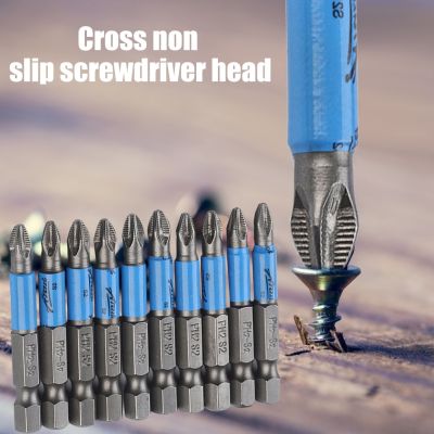 50mm PH2 S2 Cross Bit Drill Head Screwdriver Bits Anti Slip Electric Hex Shank Screwdriver Drill Bit Hand Tools Screw Nut Drivers