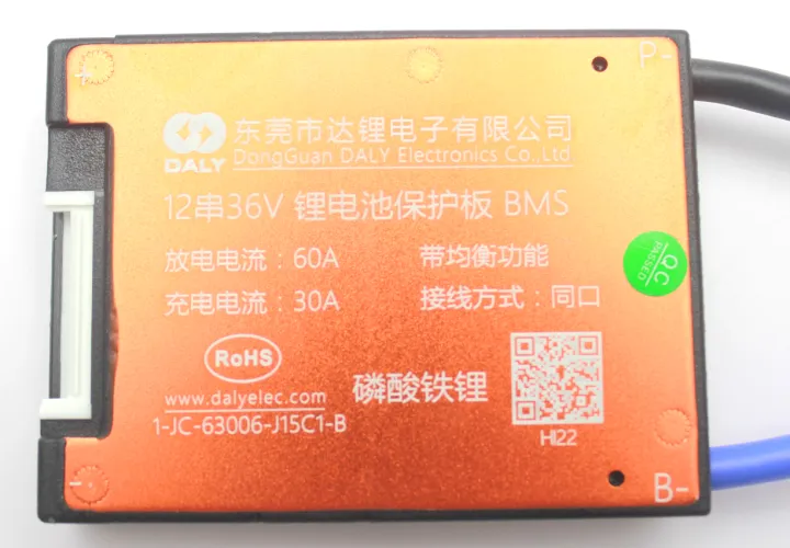 Daly BMS LiFePO4 12S 36V60A Common port with Balance Lazada PH