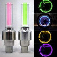 2023 NEW 2Pcs Valve Stem Light Valve Caps LED Light CAP For Bike Bicycle Car Motorcycle Wheel Tire Light Lamp Wheels Part Car Accessories