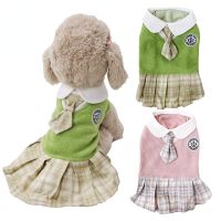 Sweet Dog Sweater Clothes Dress for Puppy Cat Dog Hoodie Sweaters Skirt for Small Dogs Chihuahua Poodle Knit Costume Clothing Dresses