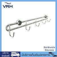 VRH ขอแขวนแบบหัวกลม 5 หัว สแตนเลสสตีล รุ่น HW206-W206E