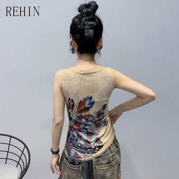 rehin-เสื้อกล้ามผ้าฝ้ายพิมพ์ลายสำหรับผู้หญิง-ใหม่เสื้อยืดแขนกุดพิมพ์ลายไม่ซ้ำใครสำหรับฤดูร้อนปี-s-3xl