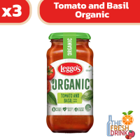 (แพ็ค3)Leggos Tomato and Basil Organic Pasta Sauce เลกโกส์ ซอสพาสต้า ออร์แกนิคมะเขือเทศและโหระพา 500กรัม