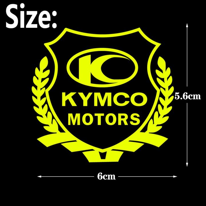 ป้ายด้านร่างกายหูบนข้าวสาลี-kymco-vip-ป้ายโลโก้แถบสติกเกอร์ติดรถสร้างสรรค์มีสไตล์-kymco
