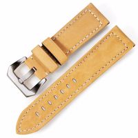 ▶★◀ Suitable for first-layer nubuck leather and crazy horse leather watch straps. Handmade genuine leather straps for Panerai Fat Sea 24mm and 26mm.