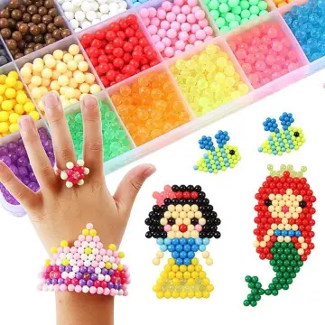 3000pcs Water Spray Beads Set: 5mm Water Fuse Beads Toy Easy To