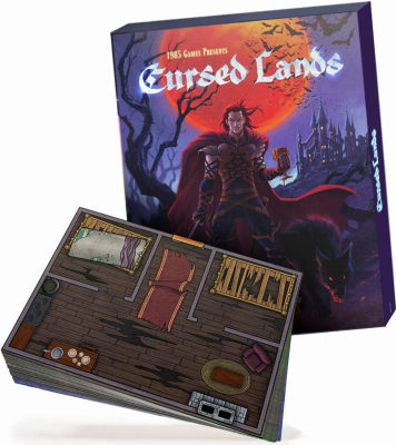 Dungeon Craft: Cursed Lands Board Game - 1000+ Fantasy Tabletop Roleplaying Game Terrain Tiles for Dungeon Battle Maps - Double-Sided Dry / Wet Erase - D&amp;D Compatible