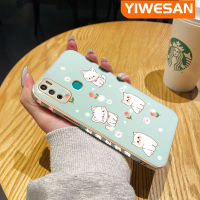 YIWESAN เคสสำหรับ Infinix ขายดีลายการ์ตูนแมวน่ารักสุดหรูเคสมือถือซิลิโคนรูปสี่เหลี่ยมนิ่มแฟชั่นกรอบด้านหลังกันกระแทกเคสป้องกันเลนส์กล้อง