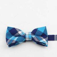 Nice Plaid Stripted Parent-Child Bowtie Sets Cotton Kids Pet Men Boy Butterfly Party Dinner Daily Casual Bow Tie Gift Father Son