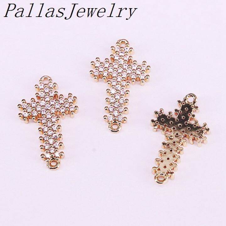 202110pcs-gold-color-micro-pave-cz-zirconia-cross-charm-connector-bracelets-for-women-jewelry