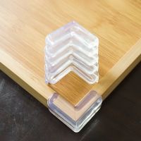 ◈◙﹉ 4Pcs/Set PVC Child Transparent Furniture Edge Cover Table Corner Mat Baby Security Protection Anti-collision Bed Corner Protect