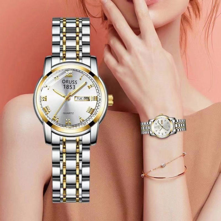 Automatic Ladies Watch Waterproof Luminous Fashion Dual Calendar ...