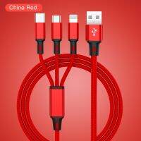 3 in 1 USB Cable Micro USB/8 Pin/Typc C Fast Charging For Samsung S10 A50 Xiaomi Mi9 8 Universal Mobile Phone Charger 3in1 Cable