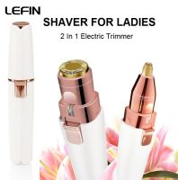 ZZOOI Women Electric Eyebrow Trimmer USB Rechargeable Eye Brow Epilator Mini Lipstick Shaper Shaver Painless Razor Facial Hair Remover