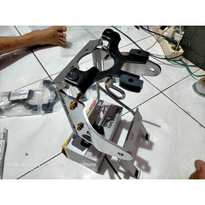 Bracket Breket Dudukan Lampu Bulat Bulet Ninja Ss R Victor Full Set