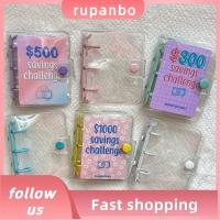 RUPANBO039392692 ประหยัดเงินเงิน เครื่องผูกที่ระลึกขนาดเล็กที่ท้าทาย 100ดอลลาร์ พีวีซีพีวีซี ตัวยึดท้าทาย ตลกๆ 500ดอลลาร์ แฟ้มงบประมาณ คนรักการรัก