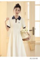 【HOT】☜♣ Fashion Academic style Lapel Short Sleeve Skirt Streetwear Temperament Dresses