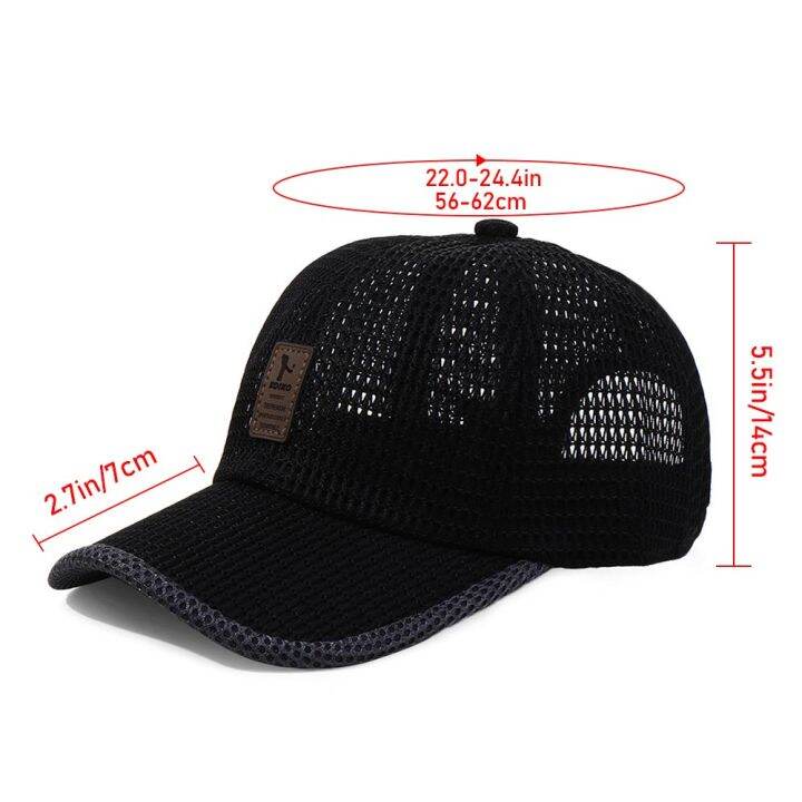 new-summer-baseball-cap-unisex-breathable-quick-dry-mesh-sun-hat-adjustable-cotton-snapback-running-hat-outdoor-sports-cap-towels