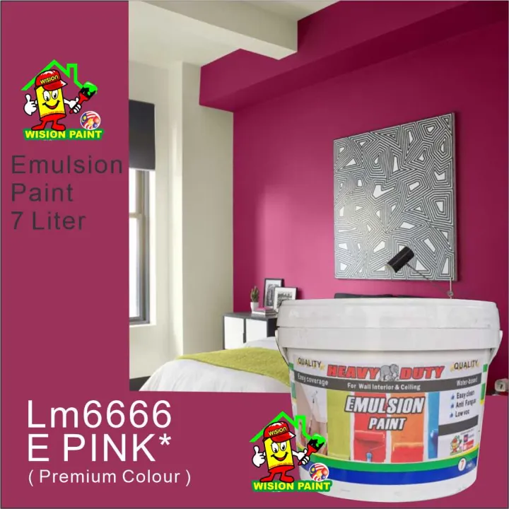 🔥 LM6666** PINK 🔥 7L HEAVY DUTY Emulsion paint / wision paint dealer