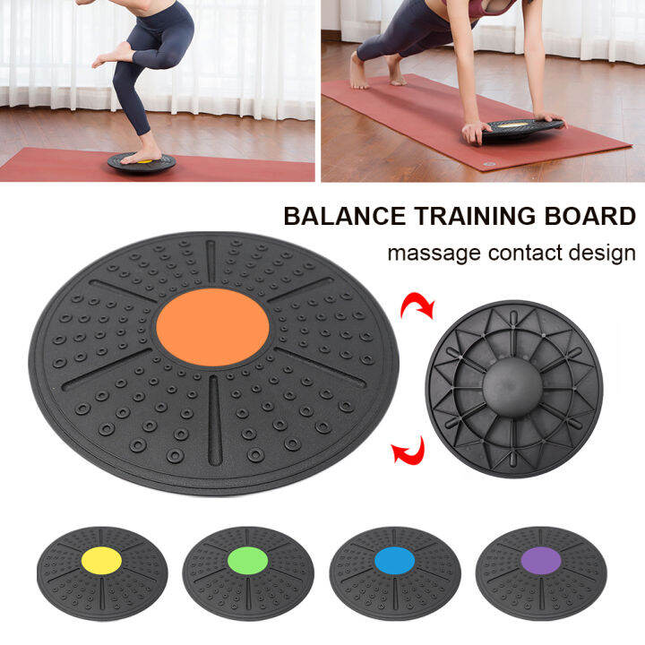 [Free Ship]Wobble Board Round Balance Board Home Gyms Exercise Wobble