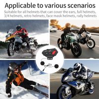 S21 Multifunctional Helmet Bluetooth Headset Bluetooth 5.0 1000MAh Wireless Call Intercom Headset for Motorcycle Riding