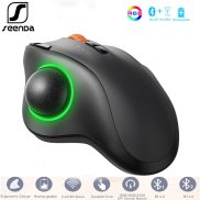 Seenda bluetooth không dây con chuột có bi xoay 2.4G RGB Ergonomic có thể