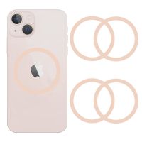 4 Pieces Magnetic Wireless Charger Universal Metal Rings Ultra Thin Sticker Rings for MagSafe Compatible Charger