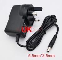 UK AC/DC 4.5V 1A 200mA 300mA 400mA 500mA 600mA 700mA 800mA 900mA 1000mA 9V 12V Switching power supply adapter plug 5.5mm x 2.5mm