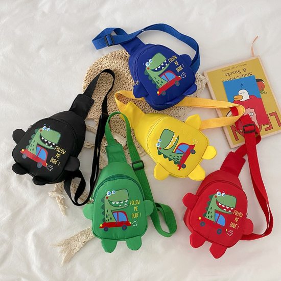 Túi trẻ em túi khủng long hoạt hình dễ thương cho trẻ em ba lô mầm non mẫu - ảnh sản phẩm 1