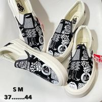 รองเท้าVans Slip On Off The Wall Size:37-44 รองเท้าผ้าใบผช รองเท้าผ้าใบผญ รองเท้าแบบสวม รองเท้าสเก็ตบอร์ด รองเท้าลำลอง ใส่สบาย ทรงสวย [PK01]