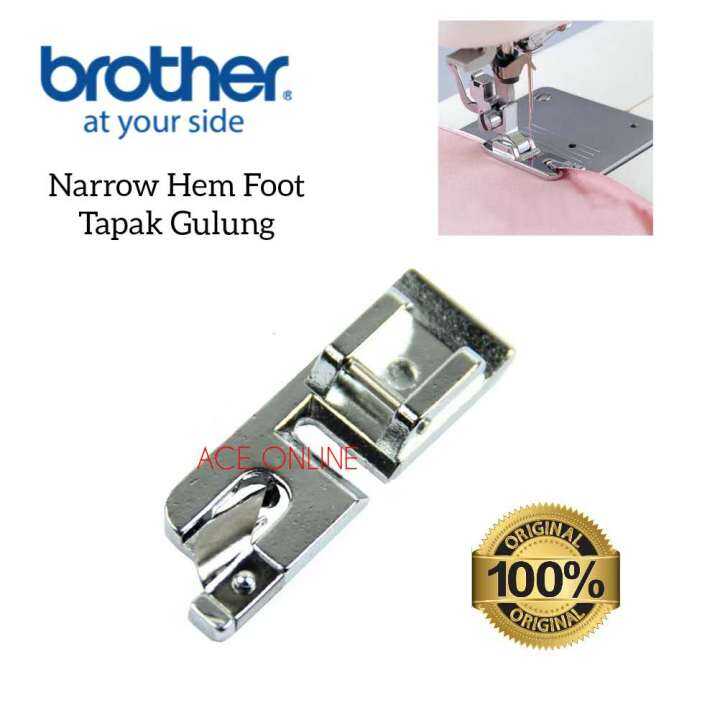 Brother (gSewing Machine Narrow Hem Foot F003N(5mm) Tapak Gulung Lazada