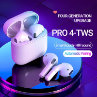 หูฟังบลูทูธ TWS Pro4 ชุดหูฟังบลูทูธ Bluetooth V5.0 พร้อมไมโครโฟน พร้อมกล่องชารจ์ รองรับสมาร์ทโฟนทุกรุ่น