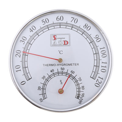 [ร้อน] มาตรวัดเครื่องแสดงอุณหภูมิความชื้น2 In 1สำหรับกลางแจ้งในบ้านออฟฟิศห้องซาวน่า0-120 ℃ 10%-100% RH ความแม่นยำสูงทนทาน