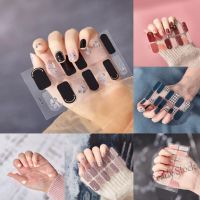【hot sale】 ✙◊♂ B50 14pcs/set DQ Series Cute Nail Sticker Cartoon Gold foil Fashion and DIY Beautiful Girl Fingernail Stickers Full Set Colorful lovely Gradient Waterproof Non-Toxic Nail Art Manicure