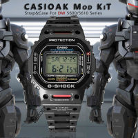 Mod Kit for Casioak G-SHOCK Stainless Steel Case Frame Metal Band Strap&amp;Bezel Replacements for DW5600 DW5610 GWM5610