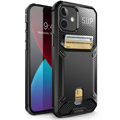 SUPCASE For iPhone 12 CaseFor iPhone 12 Pro Case 6.1" () UB Vault Slim Protective Wallet Cover with Built-in card holder