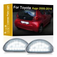 [Hot K] LED โคมไฟแผ่นตัวเลขสำหรับ Toyota Aygo MK1 2005 2006 2007 2008 2009 2010 2011 2012 2013 2014ป้ายทะเบียนรถสีขาว Light Assembly