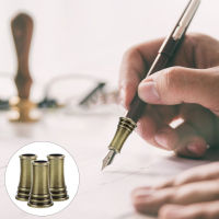 Mlinstudio 3PCS Metal Pen ที่ถือปากกาเดี่ยวปากกาทองแดงแท่นวางโต๊ะปากกาปากกาฐานสำหรับโฮมออฟฟิศ
