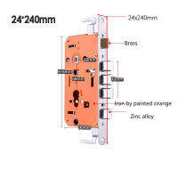 universal half stainless steel Anti-theft Mortise Door Lock body ARC head single fix hole Thicken Security door lock part