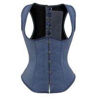 Gothic y Straps Underbust Corset Vest Lace Up Boned Waist Trainer Slimming Corset Bustier Lingerie Top Plus Size S-6XL