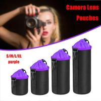 BEST SELLER!! กระเป๋าใส่เลนส์ ถุงใส่เลนส์ Lens Pouch กันน้ำ บุกำมะหยี่ กันกระเแทก หลายขนาด ##Camera Action Cam Accessories