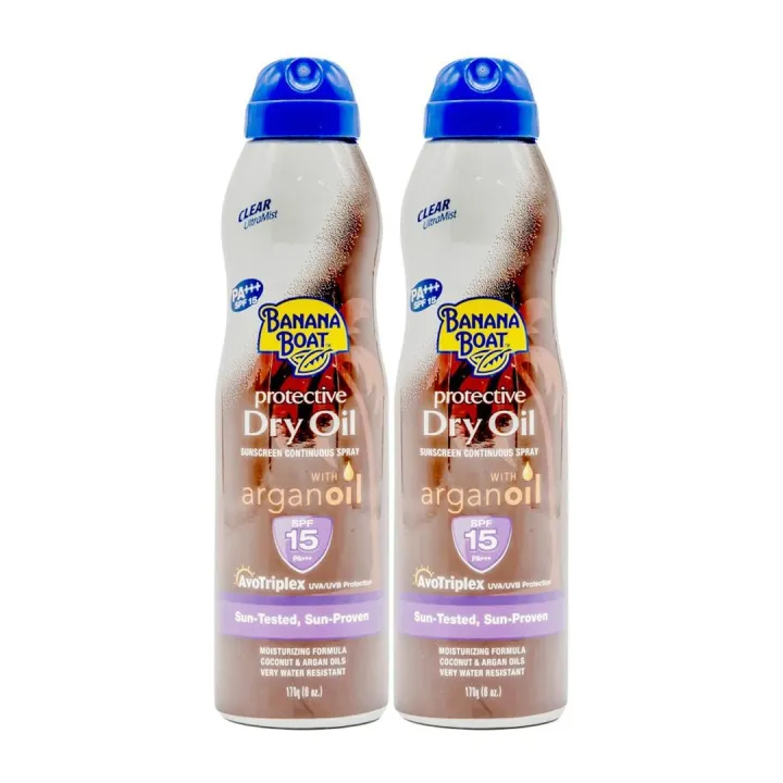 Banana Boat Protective Dry Oil Spf 15 (Brown) 170g (2pack) Lazada PH