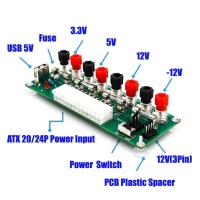 【✱2023 HOT✱】 fangyili วงจรไฟฟ้าแหล่งจ่ายไฟแบบเปรียบเทียบคอมพิวเตอร์24พินที่เชื่อมปลั๊ก Dc โมดูล Atx เบรคเอาท์บอร์ด24ขาพร้อมพอร์ต Usb 5V