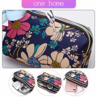 One home กระเป๋าสตางค์ 3 ช่อง กระเป๋าใส่มือถือ กระเป๋าผ้า คล้องมือ  ladies bag