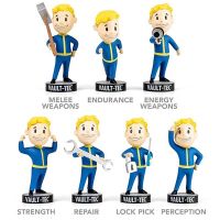 Fallout 4 Vault Boy Gaming Heads Bobbleheads Doll PVC Action Figure Toy for Kid Birthday Gift №✾☸