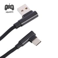 สายเคเบิล USB ปฏิบัติ SEJUE4373 2.4A สายไฟสายไมโคร USB 90องศาสายชาร์จเร็ว1เมตร