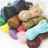 【YD】 Colorful Waxed Cotton Cord RopeThread String Necklace Beads Jewelry Making Diy Accessories 75meters 1mm